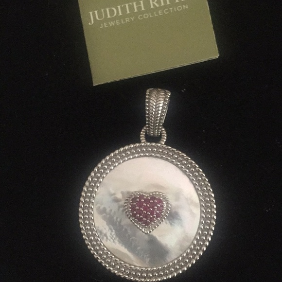Judith Ripka Jewelry - Judith Ripka mother of pearl Ruby large pendant